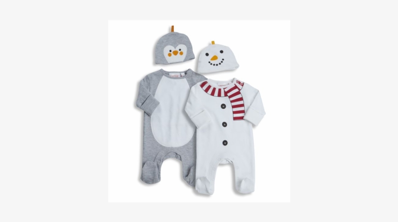 Babytown Premature Baby Christmas Sleepsuit & Hat, transparent png #1053866