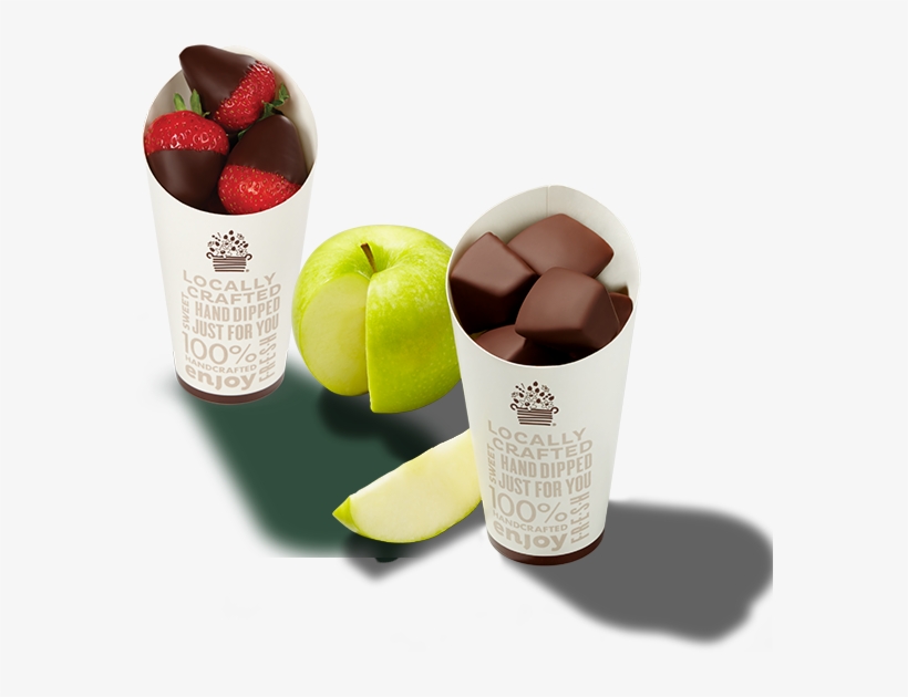 Chocolate Dipped Fruit Cones - Chocolate, transparent png #1053884