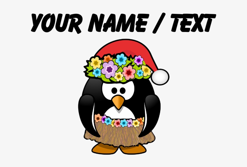 Custom Hawaiian Christmas Penguin Mousepad - Police Car Burning Drawing, transparent png #1054157