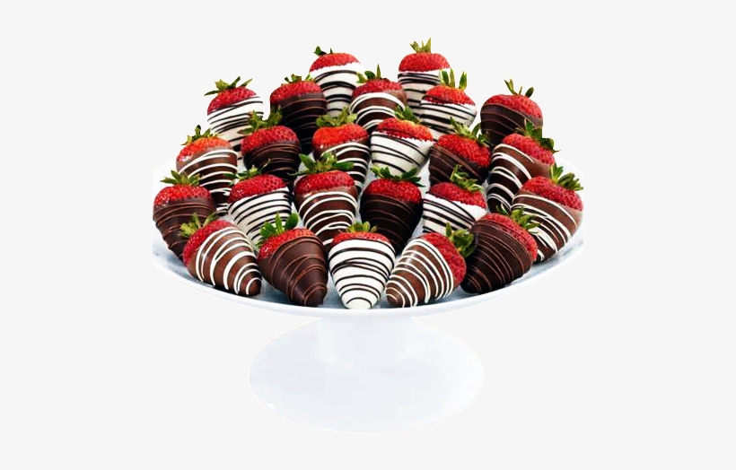 Chocolate Dipped Strawberries - Sharis Berries Two Full Dozen Gourmet Dipped Swizzled, transparent png #1054416