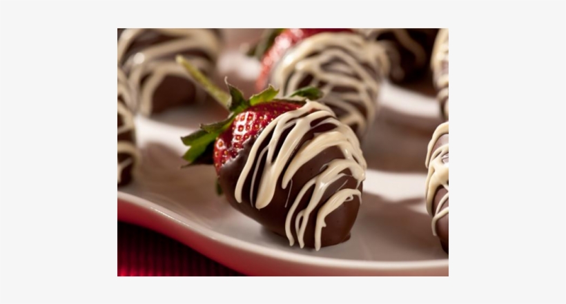 Chocolate Covered Stawberries - Strawberry With Chocolate Sauce, transparent png #1054514
