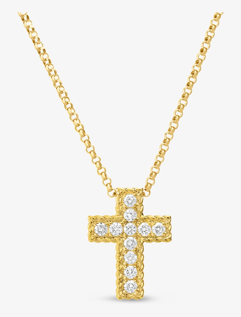 Gold Cross Necklace Png, transparent png #1054556