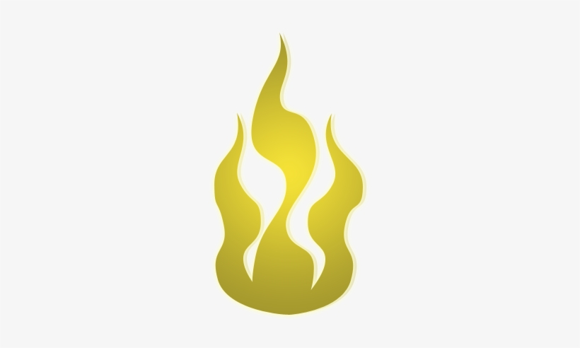 Clipart Yellow Fire - Golden Fire Png, transparent png #1054655