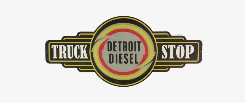 Detroit Diesel Metal Sign Free Postage - Retro Detroit Diesel Sign, transparent png #1054844