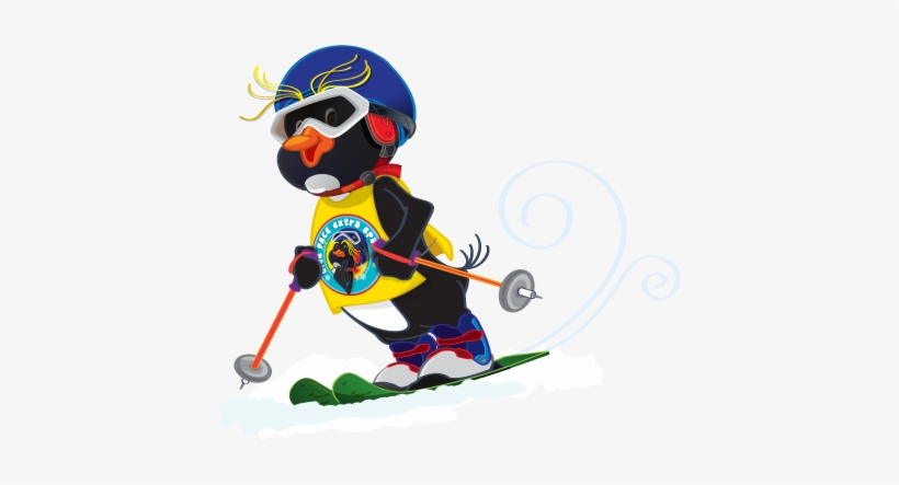 Penguin Skiing, transparent png #1054980