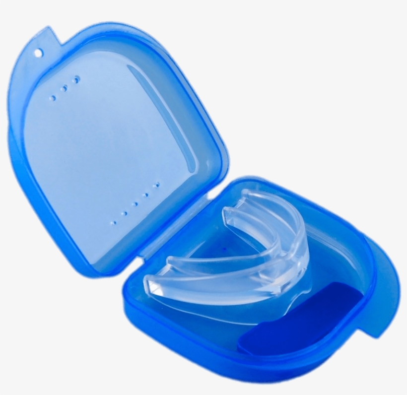 Anti Snoring Mouthpiece In Blue Container - Snoring, transparent png #1055114