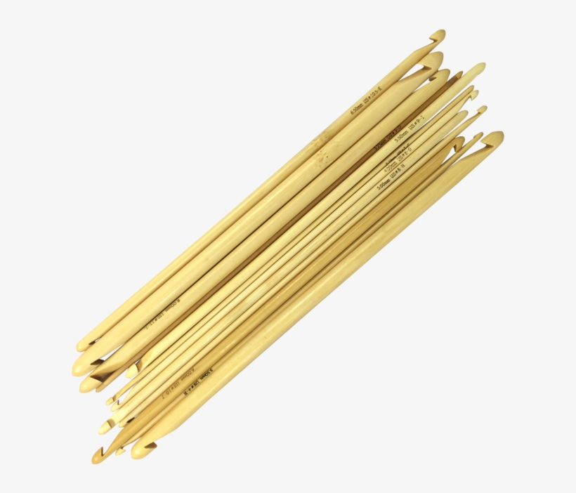 5" Bamboo Croknit Double Ended Crochet Hooks - Double Ended Tunisian Crochet Hooks 6.5 Mm, transparent png #1055262