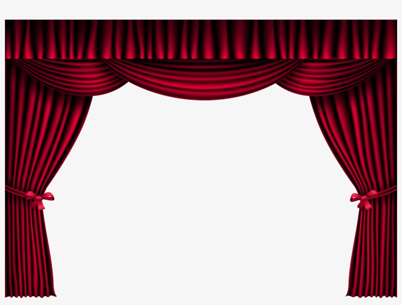0, - Red Curtains Clipart, transparent png #1055464