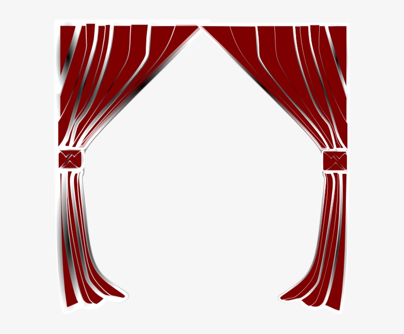 Curtains Clip Art At Clker - Clip Art, transparent png #1055518