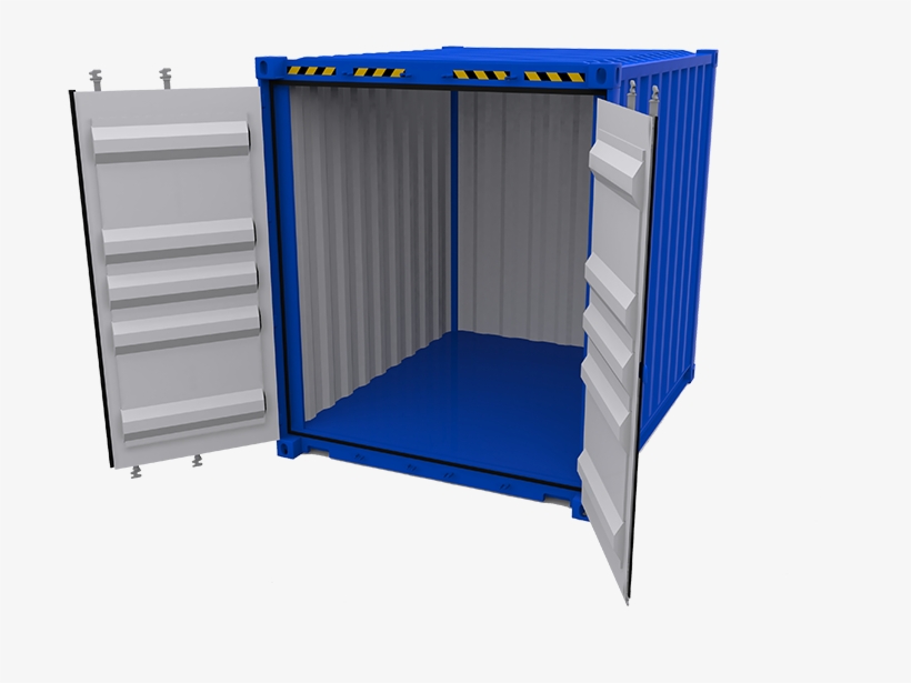 8 & 10 Foot Dry Container - Shipping Container, transparent png #1055539