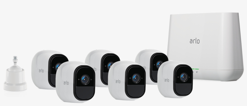 Arlo Pro Smart Security System With 6 Cameras - Arlo Pro 5 Camera System, transparent png #1055659