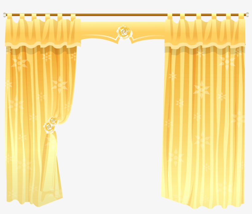 Curtain Clipart Transparent - Transparent Background Clipart Transparent Curtains, transparent png #1055919