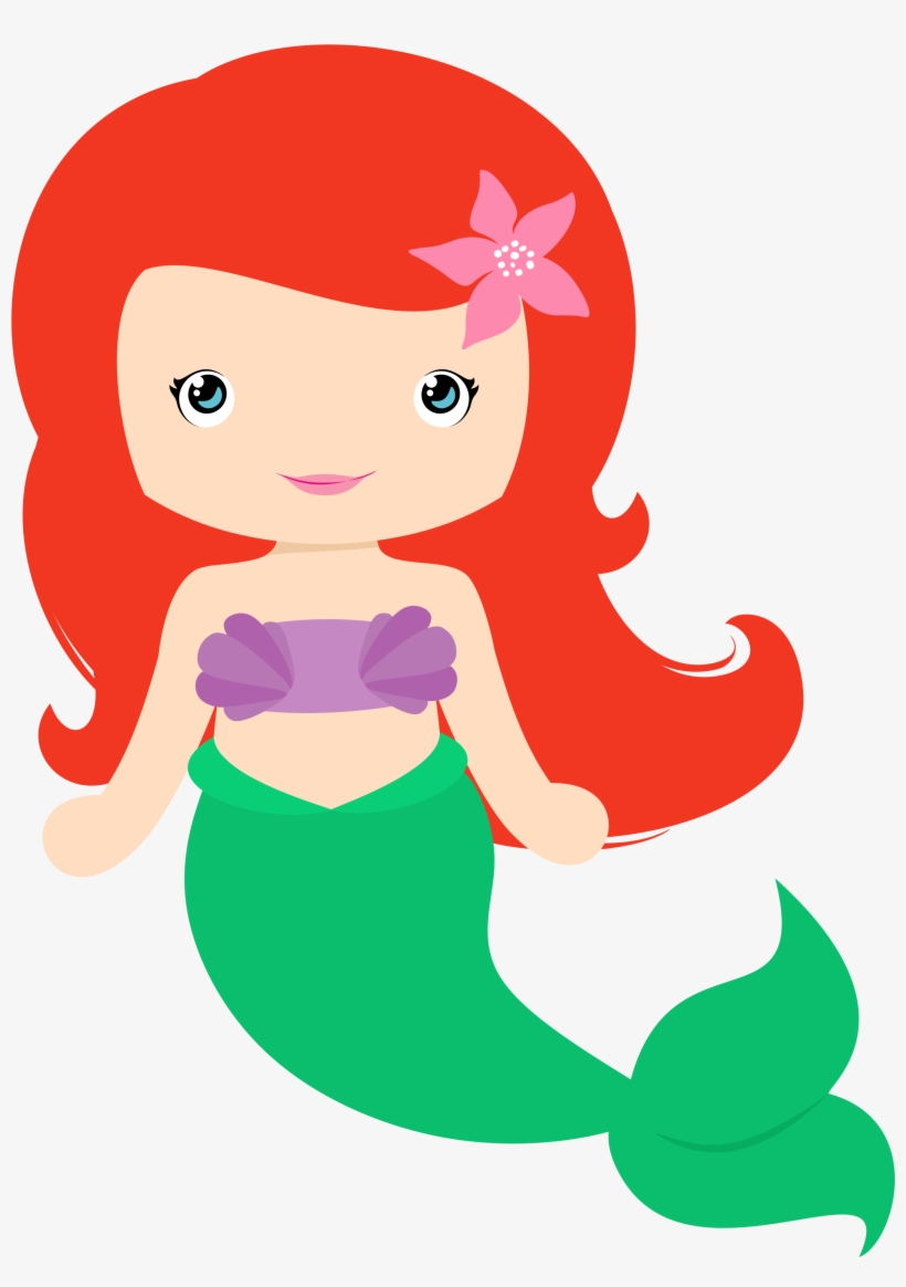 Princess Mermaid Clipart - Birthday Shirt, Mermaid Birthday, Mermaid Shirt, Girls, transparent png #1056022