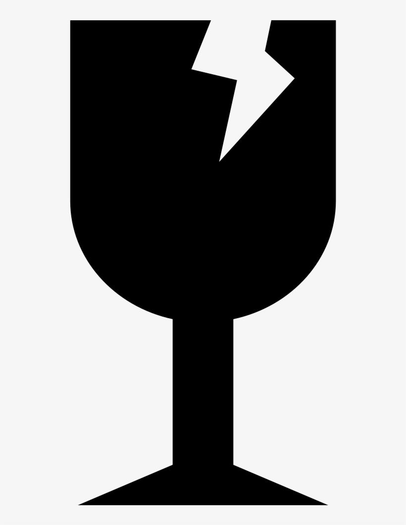 Glass Warning Sign For Shopping Packages Comments - Icon, transparent png #1056258