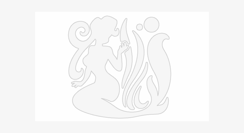 Mermaid Sitting Silhouette Png Png Transparent Library - Illustration, transparent png #1056449