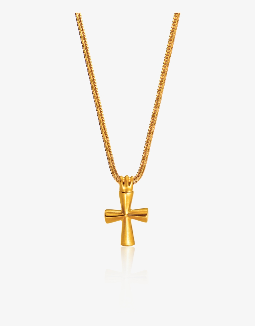 Cross Pendant In 18kt Yellow Gold - Cross Pendant, transparent png #1057091
