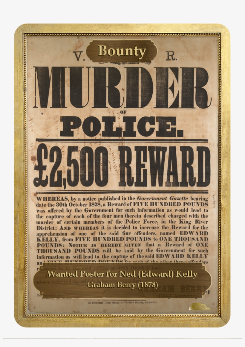 Bounty Counter By Graham Berry - Ned Kelly A Short Life By Jones Ian, transparent png #1057293