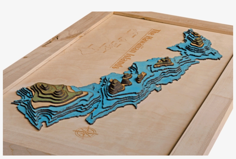 3d Map Of Hawaiian Islands - Free Transparent PNG Download - PNGkey