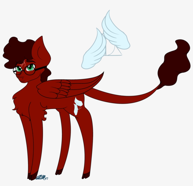 Sachanart, Glasses, Harry Potter, Pegasus, Ponified, - Library, transparent png #1057670