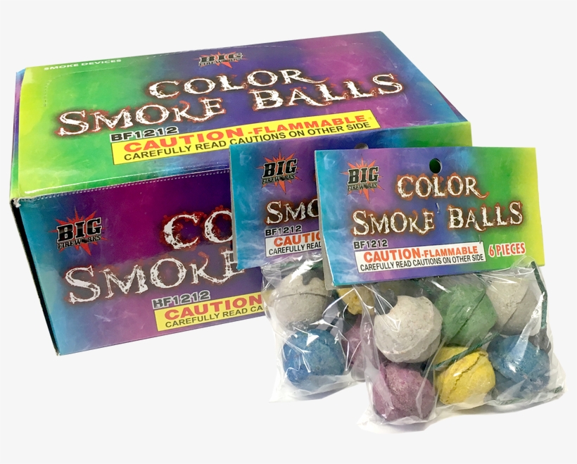 Color Smoke Balls Pieces - Color, transparent png #1057721
