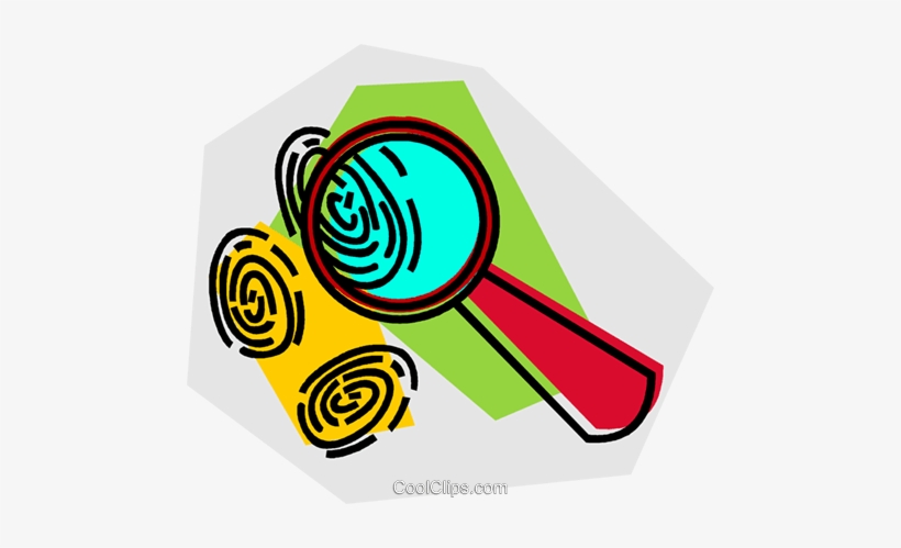 Magnifying Glass And Fingerprints Royalty Free Vector - Phonics Ue Sound Worksheet, transparent png #1057767