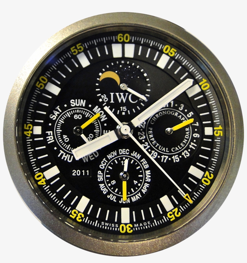 As You Can See, This Watch Has Lots Of Hands - Iwc Gst Perpetual Calendar, transparent png #1057854