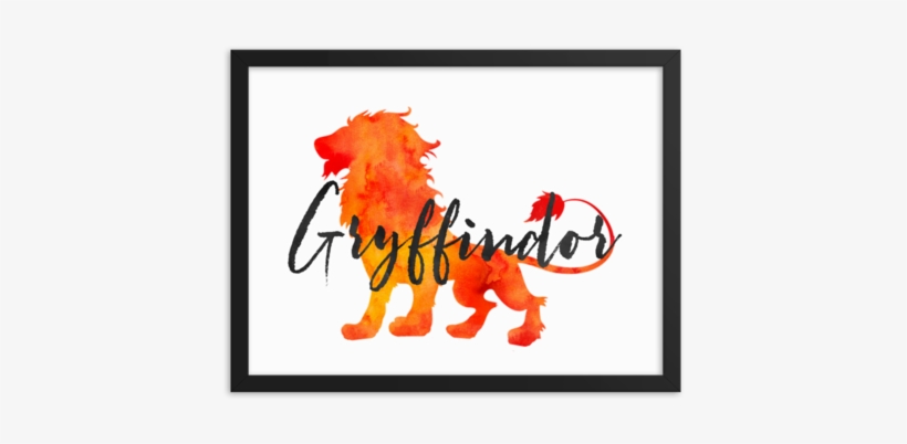 Gryffindor Hogwarts House Pride Art Print - Hogwarts School Of Witchcraft And Wizardry, transparent png #1057895