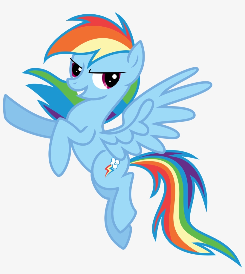 Rainbow Dash Vector Color By Eltrueno-d5gffm2 - Rainbow Dash Embroidery Design, transparent png #1057961