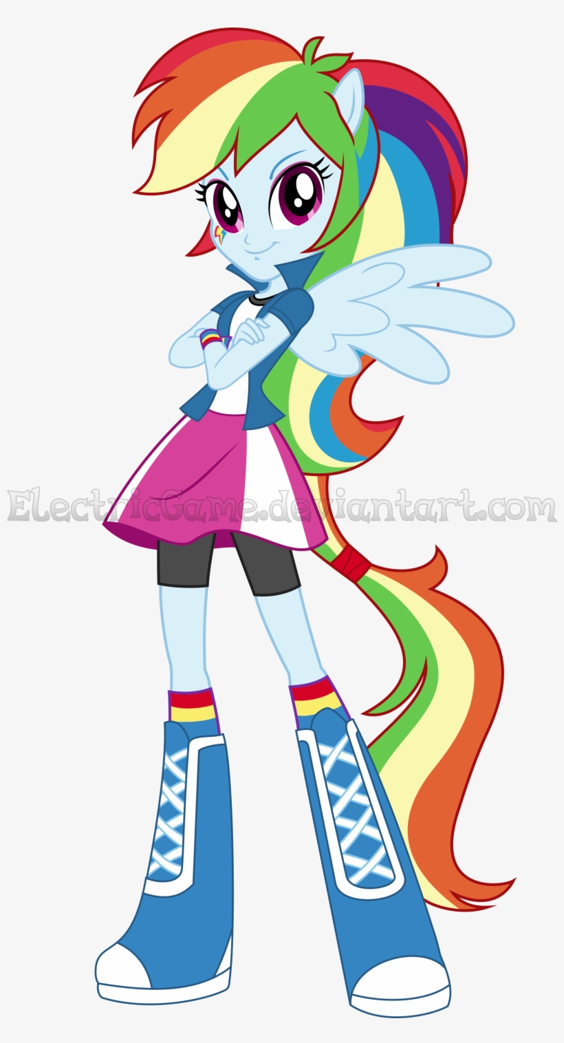 Mlp Eg The Equestria Girls Rainbow Vector By Electricgame-d9opi7c - My Little Pony And Equestria Imagine Ink Book Bundle, transparent png #1057968