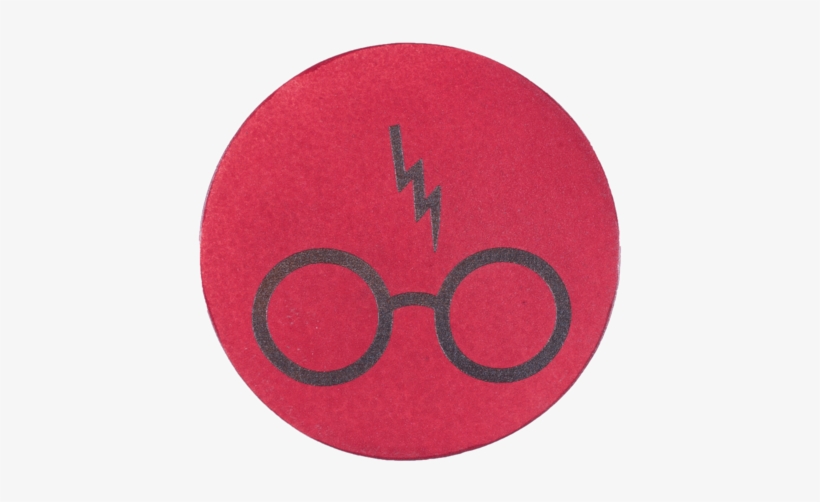 Harry Potter Glasses Inspired Coaster - Circle, transparent png #1058234