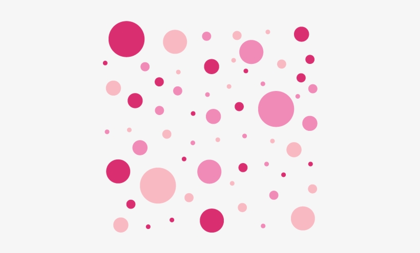 Colorful Dots Png - Pink Dots Png Transparent, transparent png #1058278