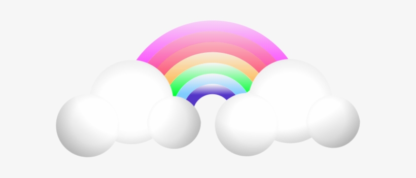 Cloud Rainbow Vector Clip Art Lo9dw7 Clipart - Clouds With Rainbow Png Transparent, transparent png #1058348