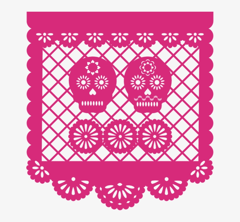 Papel Picado Banner Png - Papel Picado Dia De Muertos, transparent png #1058930