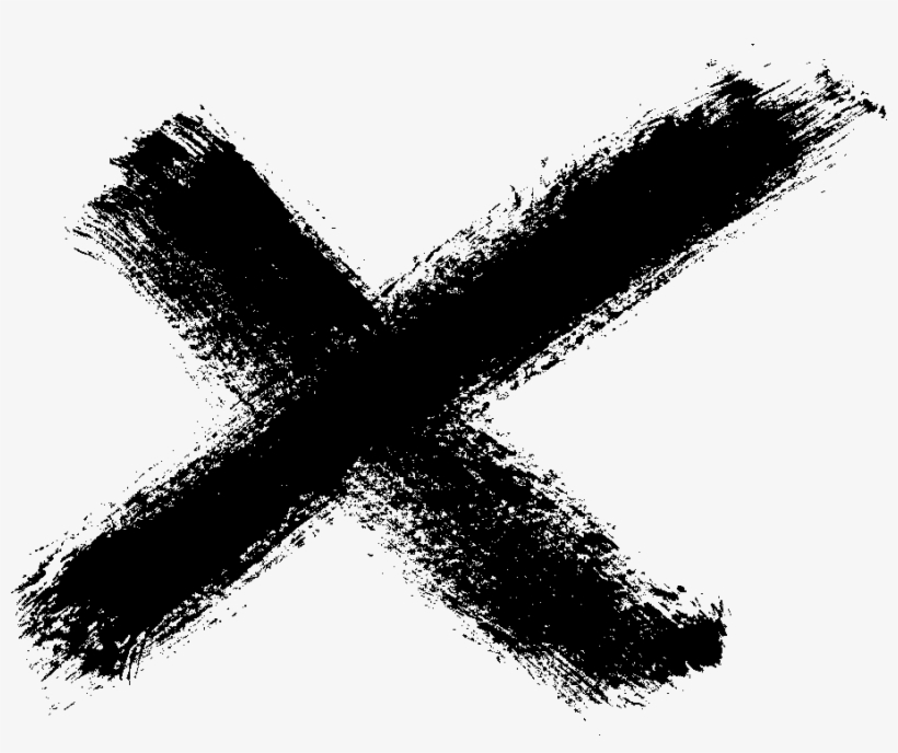 Brush Stroke Cross Png Cross Brush Png Free Transparent PNG