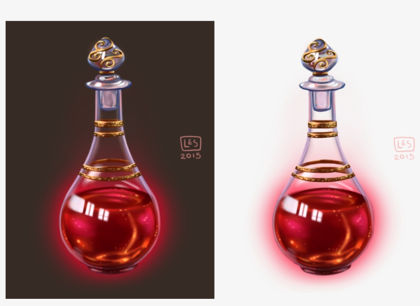 Small Items Potion Vial By Blackbirdink - Magic Potion Vial, transparent png #1058969