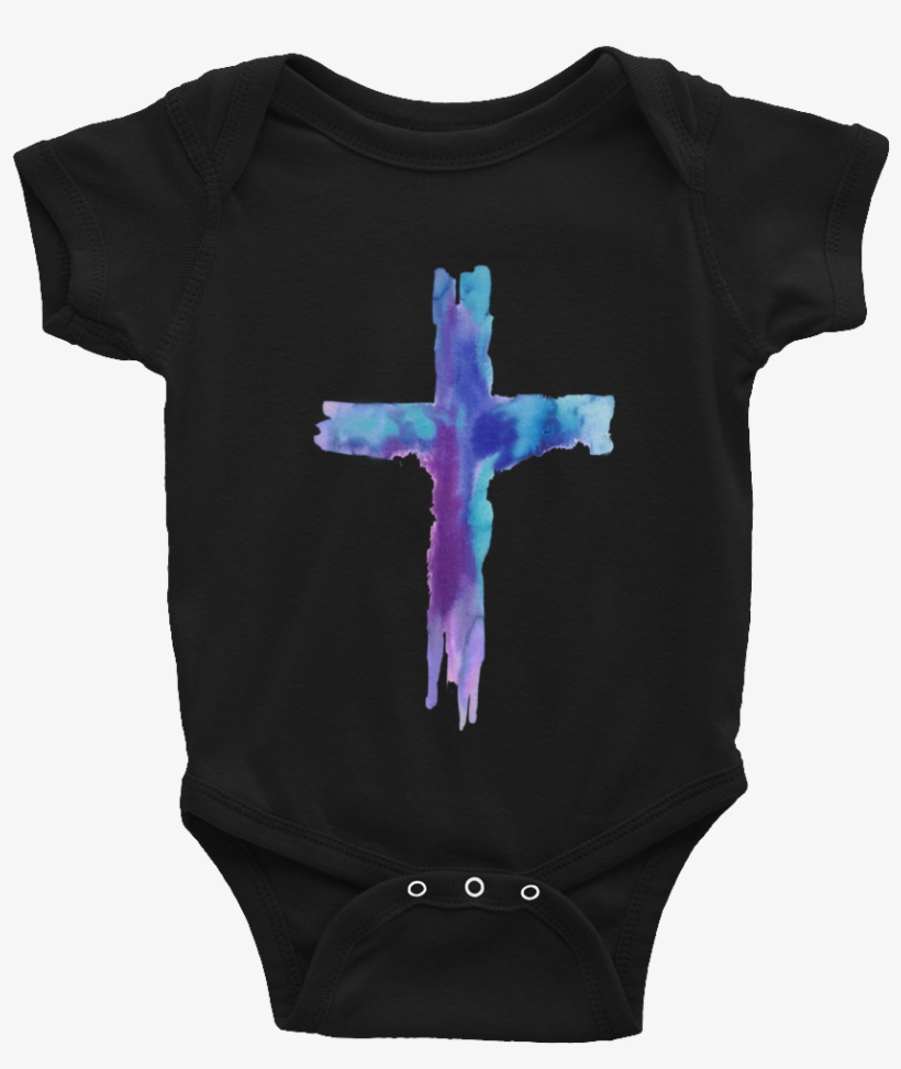 Watercolor Cross Infant Bodysuit - Tractor (pink) Short-sleeve Onesie | Farm Life Onesie, transparent png #1058991