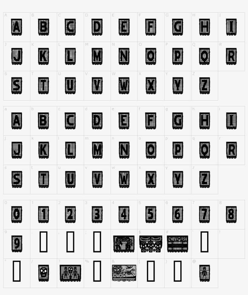 Papel Picado Font - Tannenberg Fett, transparent png #1059057