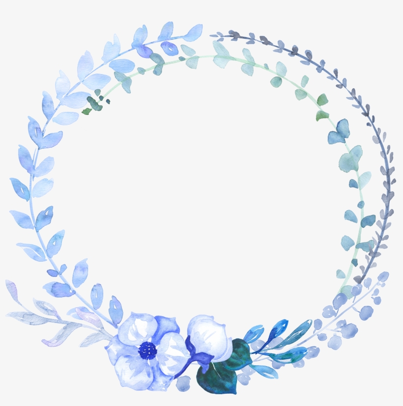 Jpg Royalty Free Stock Watercolor Painting Hand Painted - Blue Floral Watercolor Png, transparent png #1059246