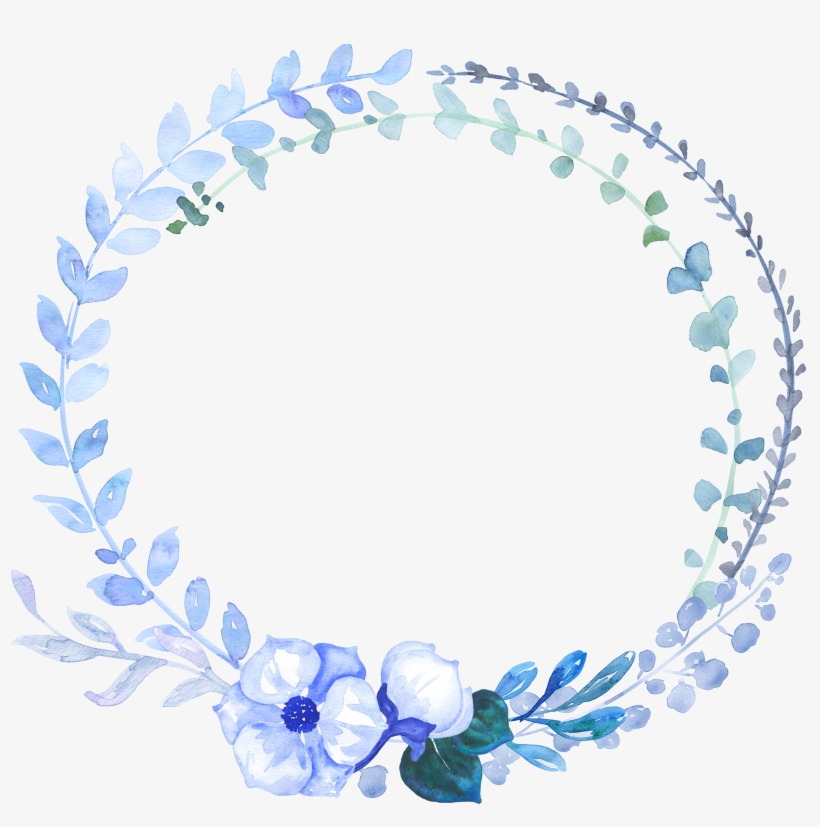 Jpg Royalty Free Stock Watercolor Painting Hand Painted - Blue Floral Watercolor Png, transparent png #1059246