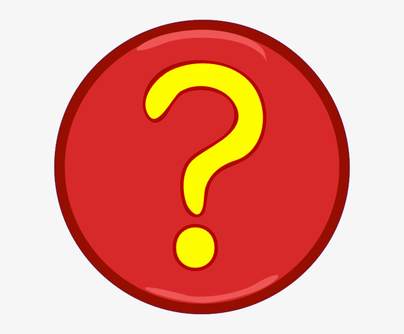 Yellow Question Mark Inside Red Circle Clip Art - Question Mark In A Circle Clipart, transparent png #1059492