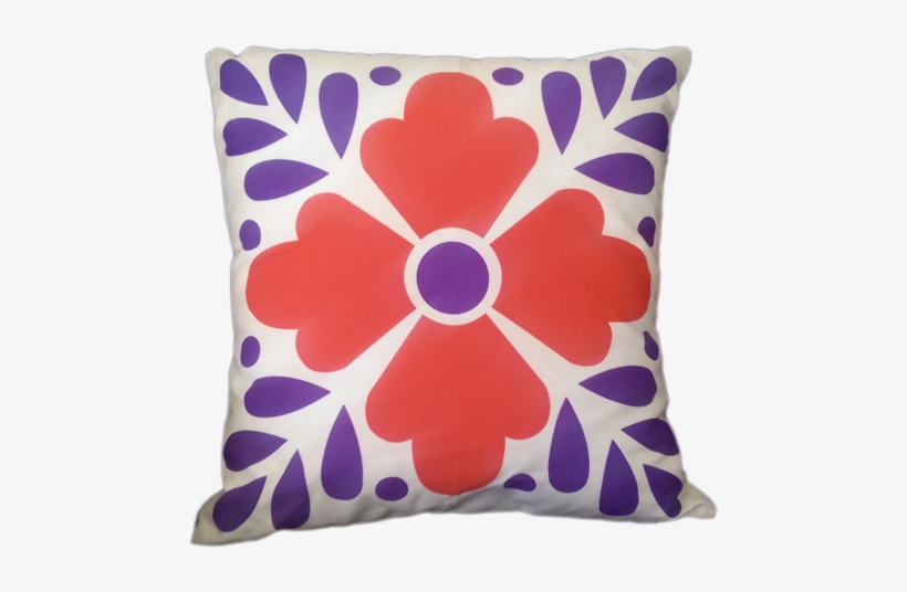 Mexican Talavera Tile Sofa Cushion - Cushion, transparent png #1059529