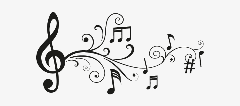 Vinilos Decorativos Notas Musicales - Dibujos De Notas Musicales, transparent png #1059875