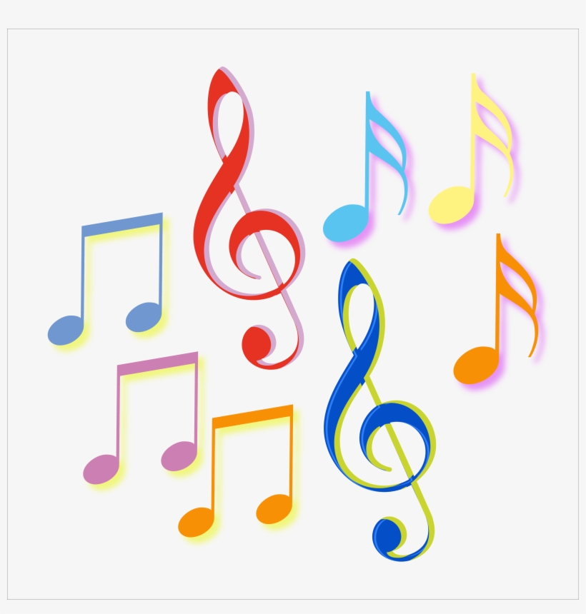 Notas Musicales - Papel De Parede Musical Notas 300 X 59cm, transparent png #1059902