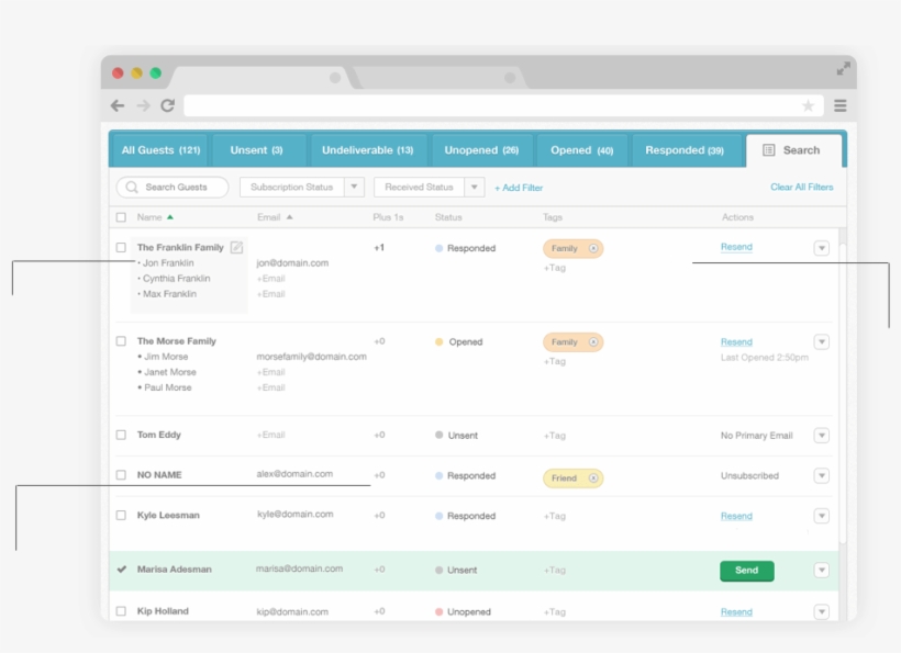 Guest List Organization - Wedding Invitation, transparent png #1059905