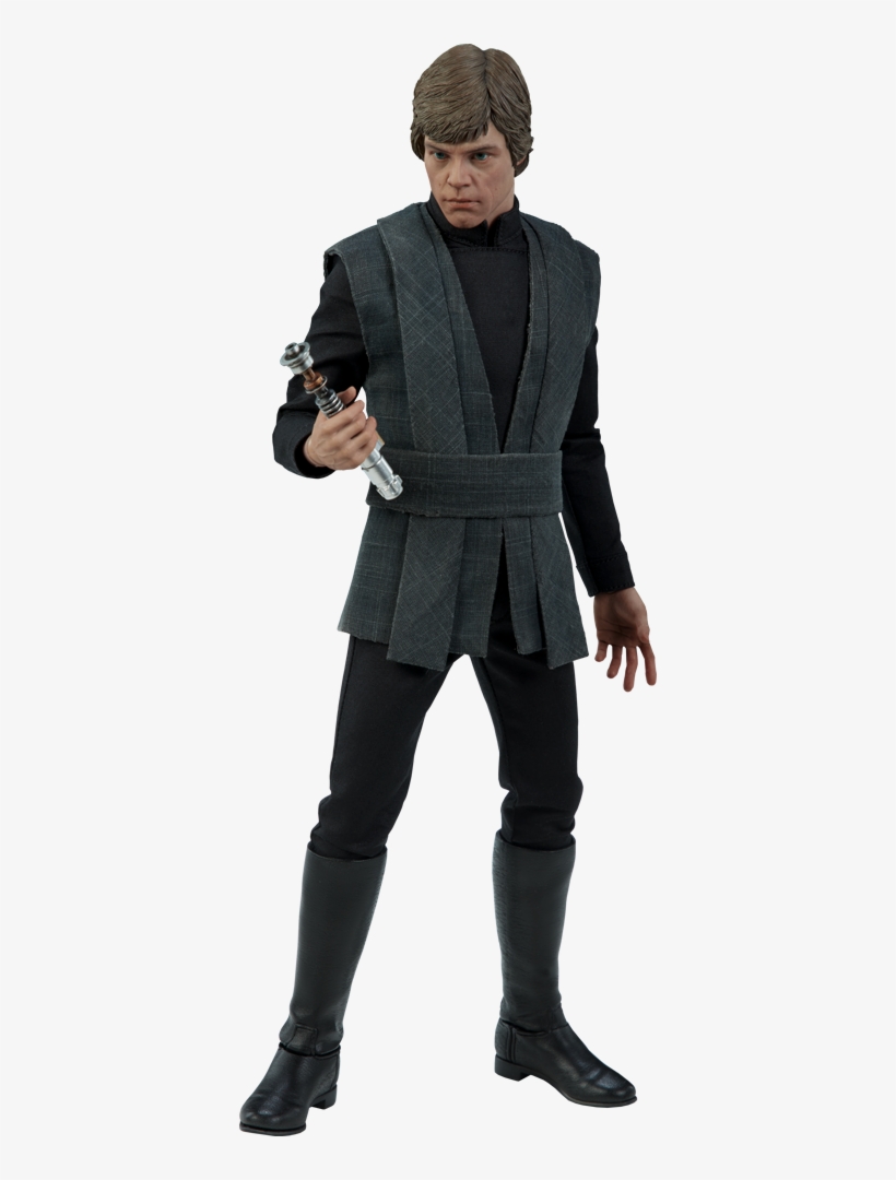Luke Skywalker Deluxe Action Figure By Sideshow Collectibles - Luke Skywalker Jedi Outfit, transparent png #1060585