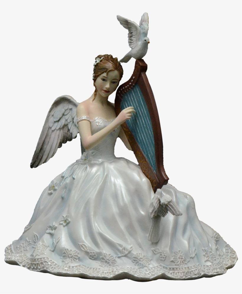Fantasy Angel Transparent Png - Nene Thomas Chorus Fairy Playing Harp Figure Nt169, transparent png #1061498