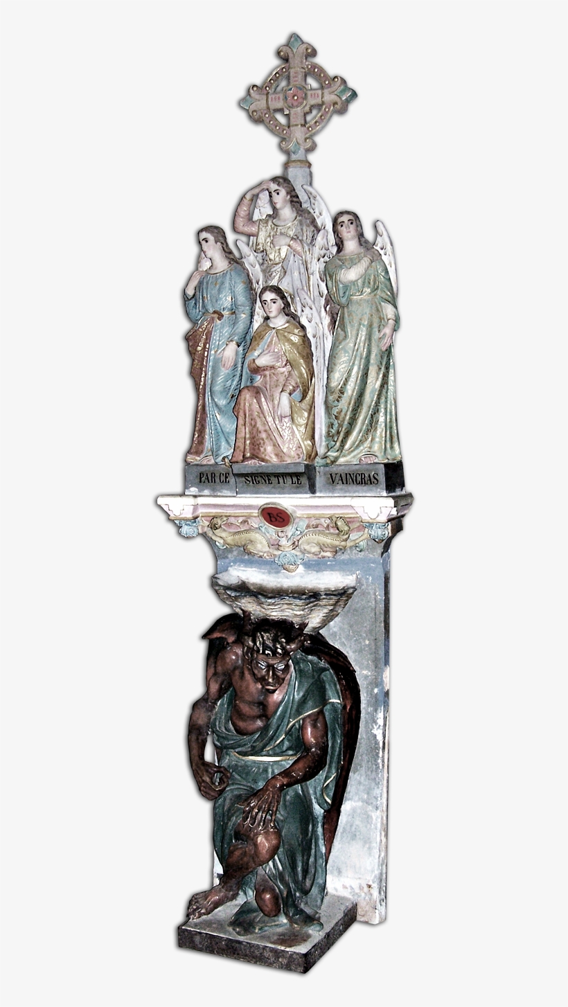 Sauniere's Holy Water Stoup - Church Of Mary Magdalene, transparent png #1061775