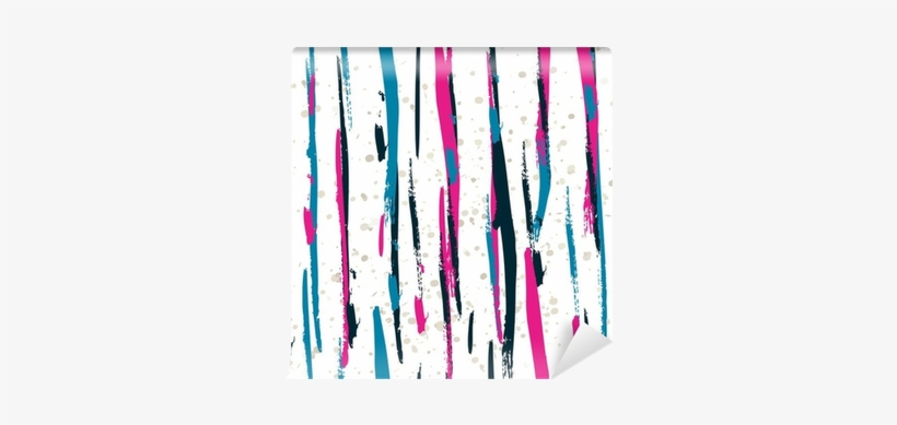 Seamless Watercolor Pattern With Colorful Vertical - Watercolor Painting, transparent png #1061870