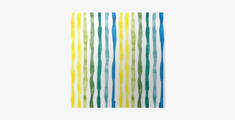 Watercolor Stripped Background - Child Art, transparent png #1061905