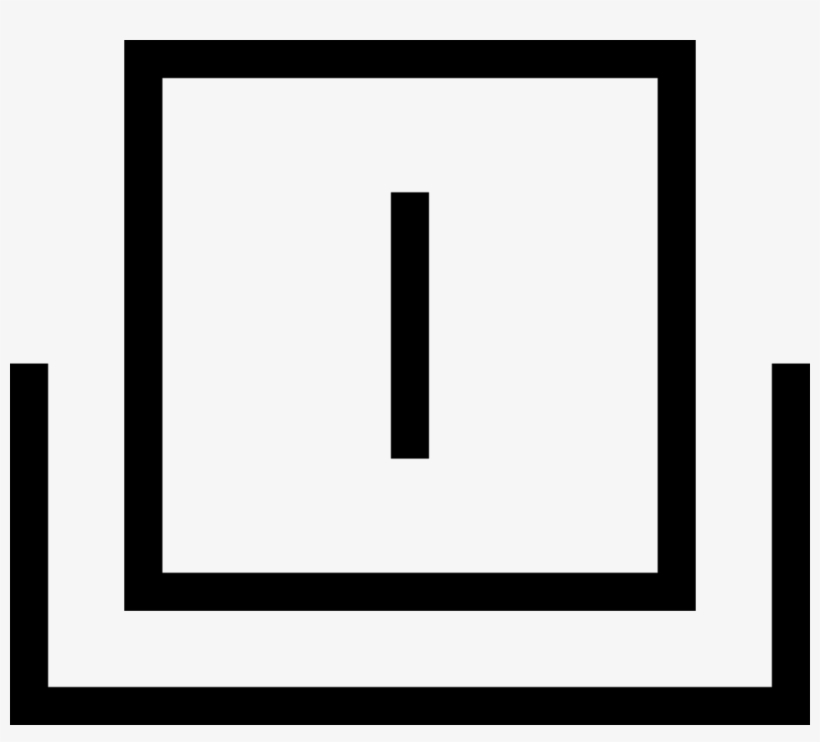 Square Interface Symbol With Vertical Line Inside On - Portable Network Graphics, transparent png #1062110